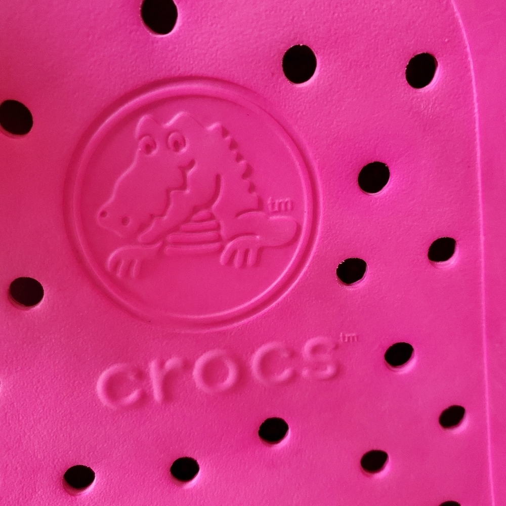 CROCS Pink Backpack with Blue Straps - Picture 9 of 9